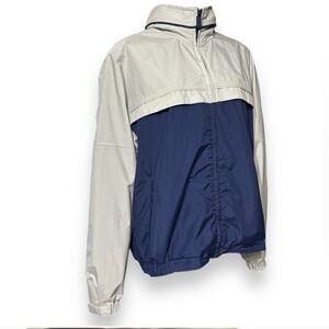 PACIFIC TRAIL Grey Navy Performance Jacket with Packable Drawcord Hood